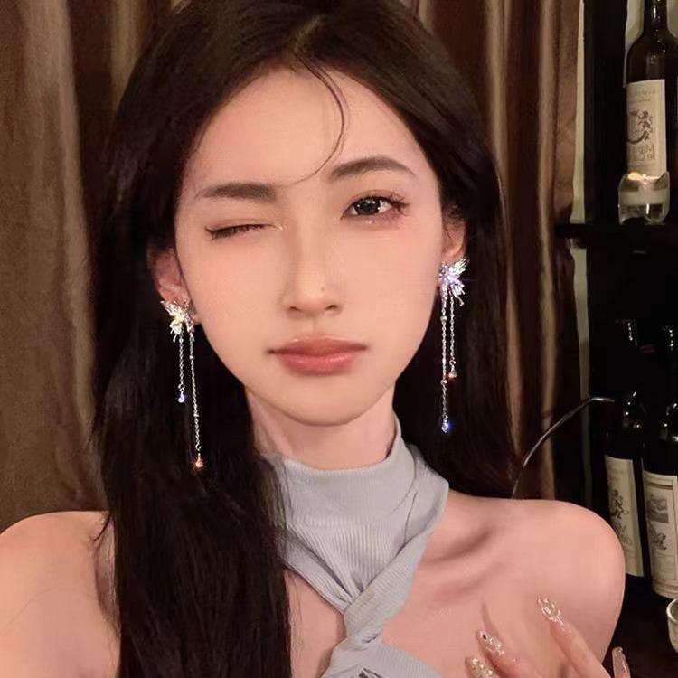 Изысканные серьги-кисточки из серебра 925 пробы с бабочками — элегантный, элитный нишевый дизайн для женщин