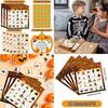 Halloween Celebration Bingo Game With Call Cards And Sticker Accessories For Kids And Family