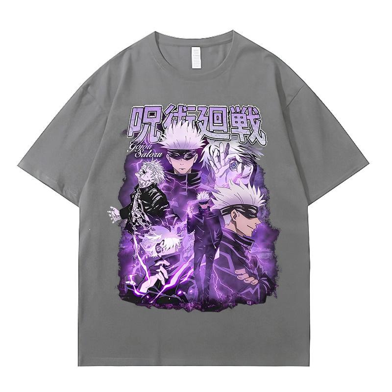 Женские футболки японского аниме дзюдзюцу кайсен графические футболки топы летние Harajuku негабаритные готические футболки с короткими рукавами