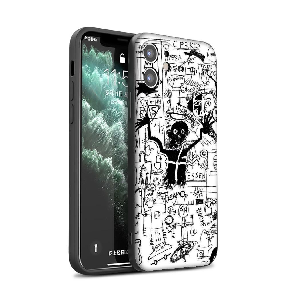 GX103 Жан-Мишель Баския, мягкий силиконовый чехол для iPhone 13 12 Mini 11 Pro XS Max XR X 8 7 6 6S Plus 5 5S SE 2020