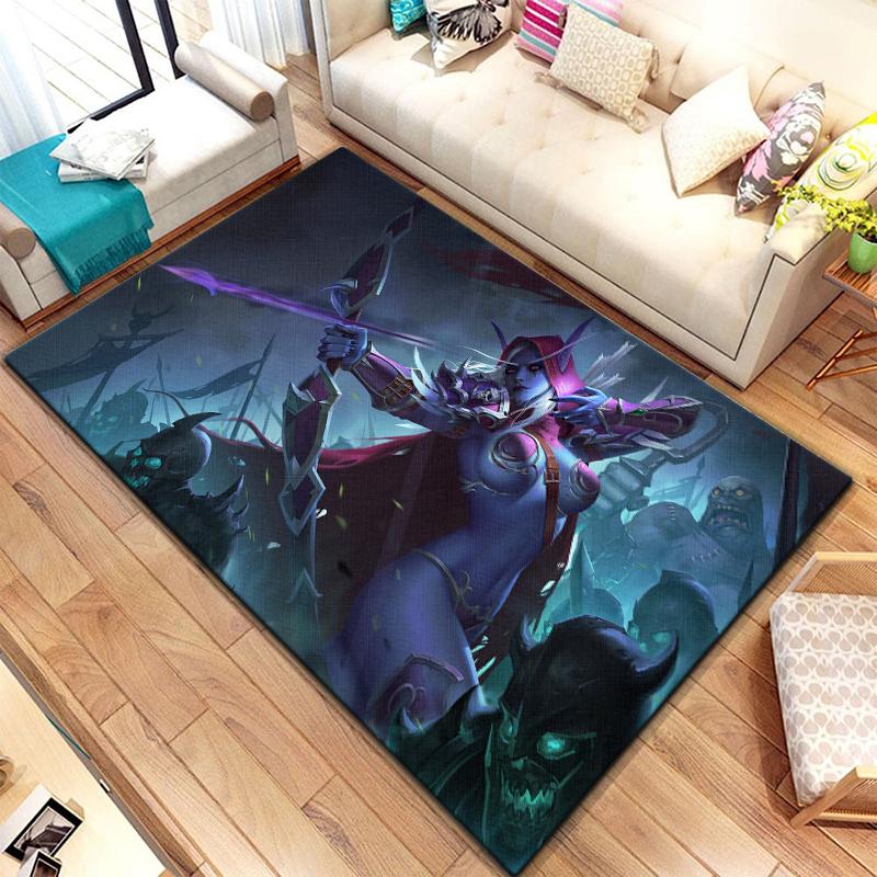 Игровой ковер World of Warcraft для гостиной, коврики для кемпинга, странные вещи, коврик для пикника, противоскользящий коврик для киберспорта, коврик для йоги, подарок для фанатов
