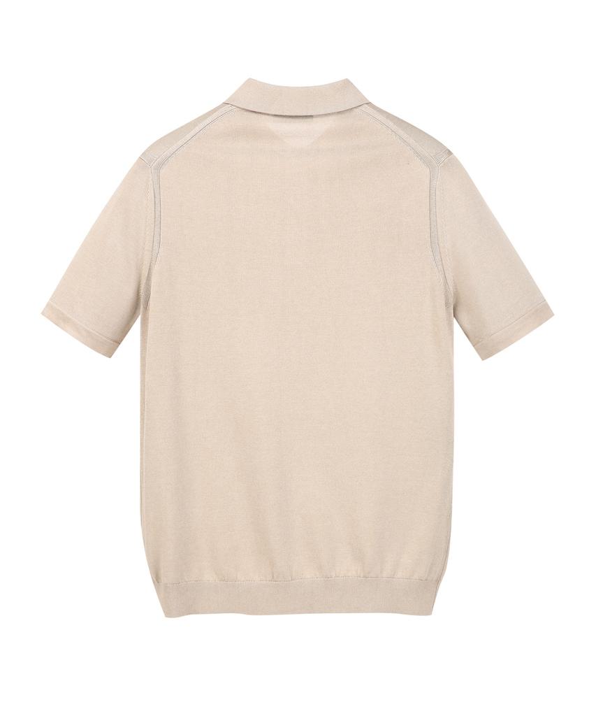 Jilseutyueoteunyuyogmaen Silk Blend Collar Knit - Beige (Jnsw6B301I2)