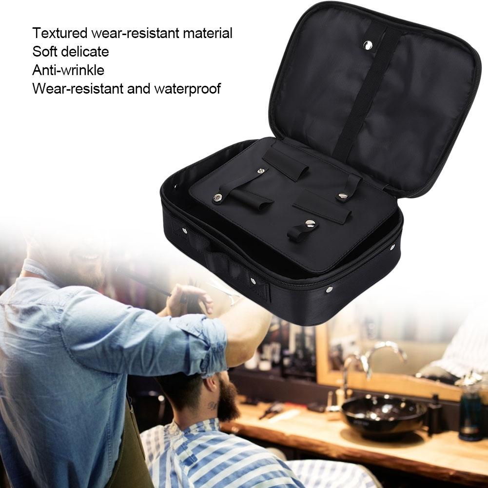 Portable Hair Tools Scissors Comb Clips Storage Bag Hairdressing Hair Stylist BagBlack