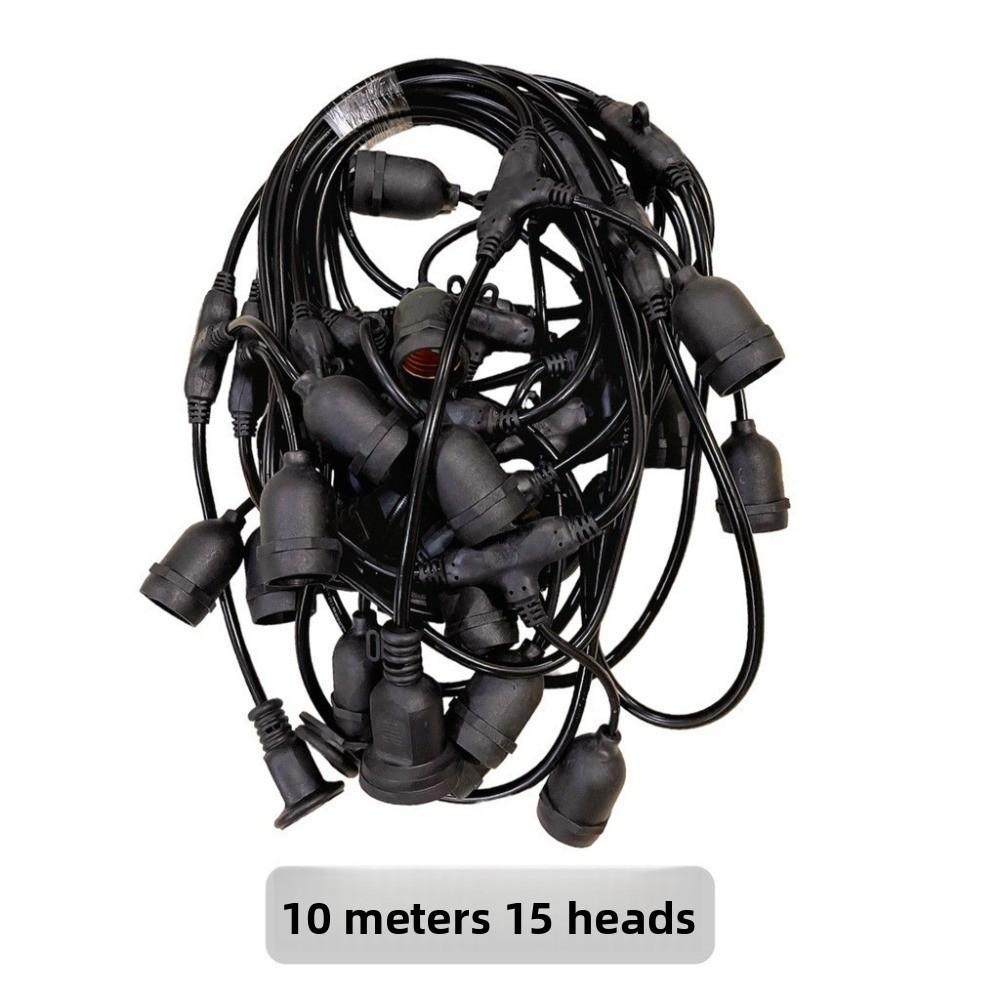 Креативный 5/10-метровый подвесной провод E27 патроны Пластиковая водонепроницаемая гирлянда Энергоэффективная Электрическая светодиодная лампочка Домашний декор