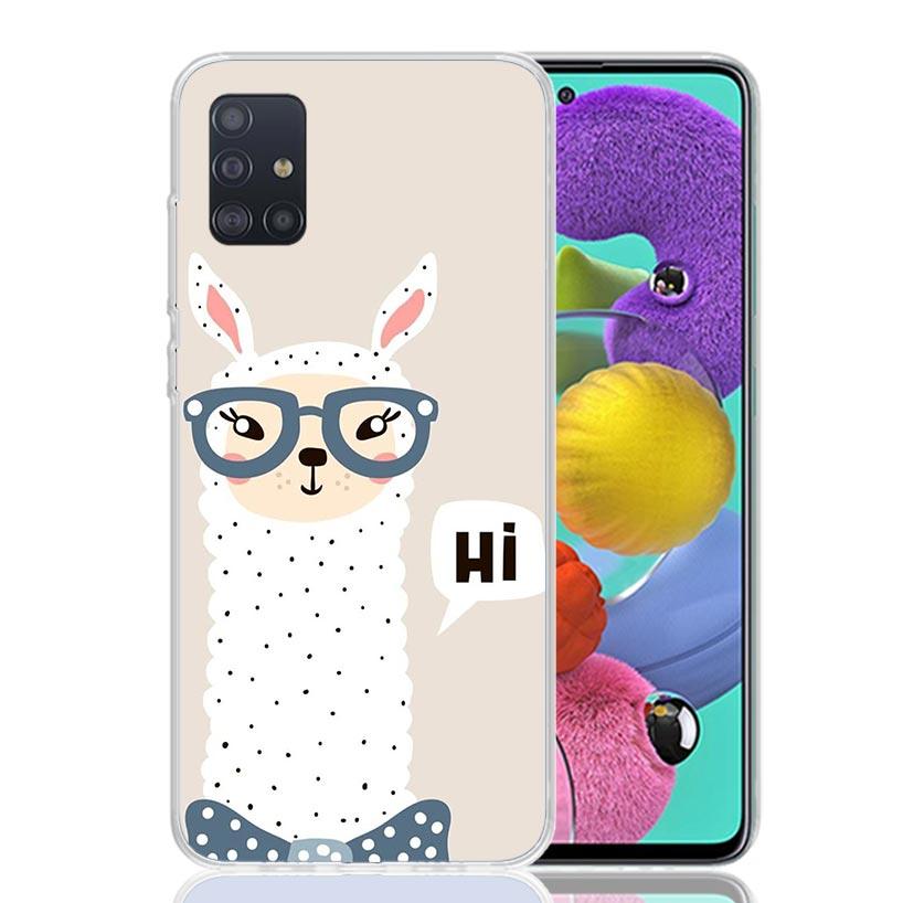 Lama Llama Alpacas For Samsung Galaxy A52S A42 A32 A22 A12 A02S A51 A50S Phone Case A41 A31 A21S A30S A20S A20E A70 A71 A40 A10S