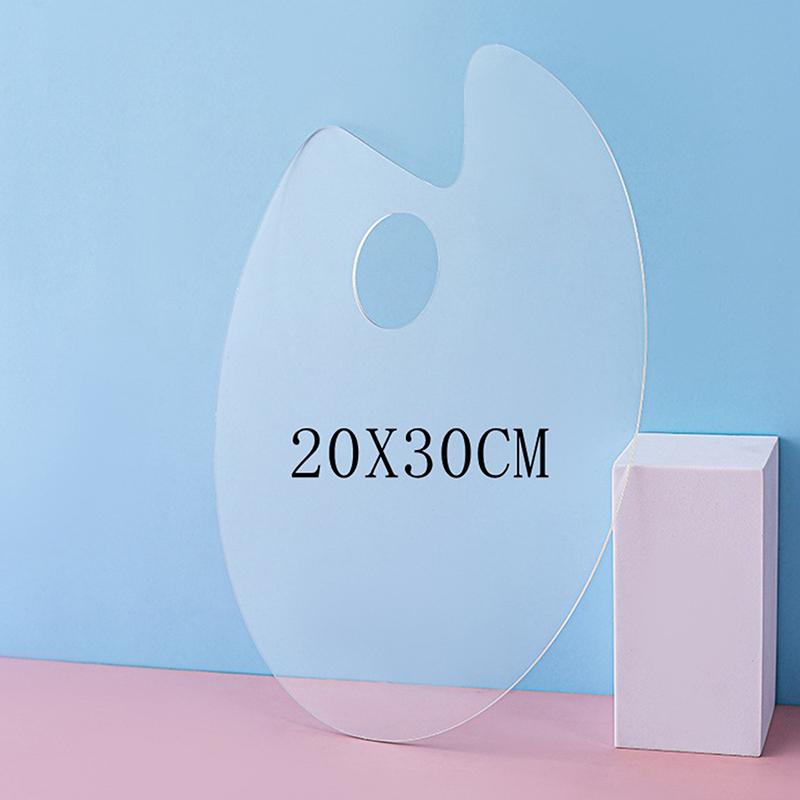 1Pcs Transparent Palette Acrylic Palette Fine Arts Oil Painting Palette Gouache Acrylic Painting Palette