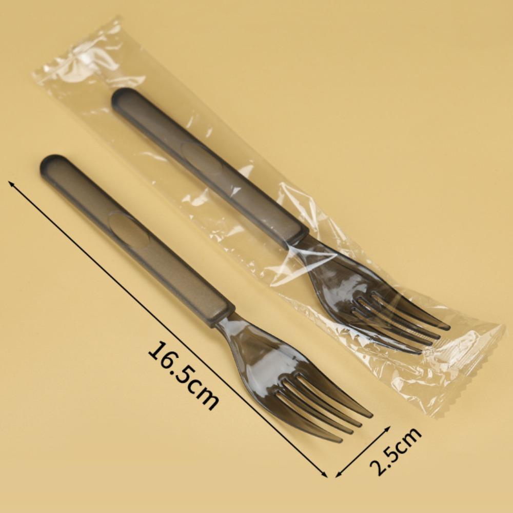 100Pcs Eco-Friendly Ice Cream Spoons Individually Packaged Dessert Cake Scoop  Tableware