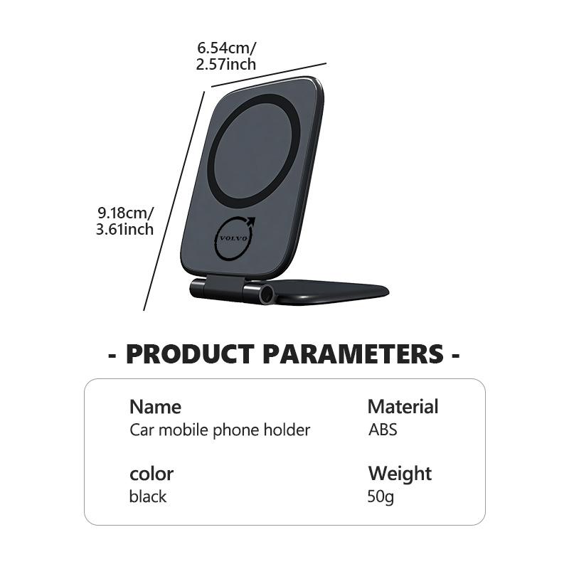 Universal Foldable Magnetic Car Air Vent Phone Holder For Volvo V60 V50 V40 S80 S60 S90 C40 XC40 V70 XC70 XC60 XC90 ari963