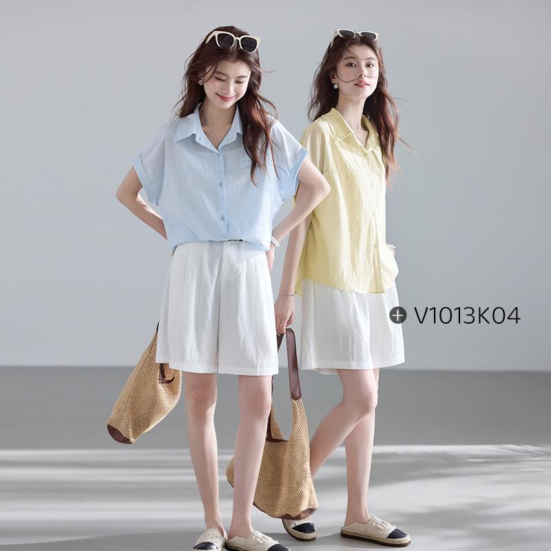 Basic Short-Sleeved Shirt for Women