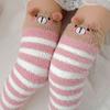 Girl Compression Kawaii Sock Japanese Animal Knee Long Thigh High Striped Warm Socks Winter