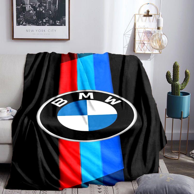 Flame And Ice Bmw Logo Blanket Flannel Throw for Sofa, Indoor, Camping, Living Room, Office, Chair, And Bed Soft Birthday Gift