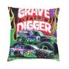 Чехол на подушку Monster Jam Grave Digger Монстр-трак 40x40 см Декор для дома Печать Наволочка для дивана Двусторонний