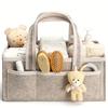 Large Capacity Nursery Storage Basket Felt Diaper Bag  Gift for Baby Shower