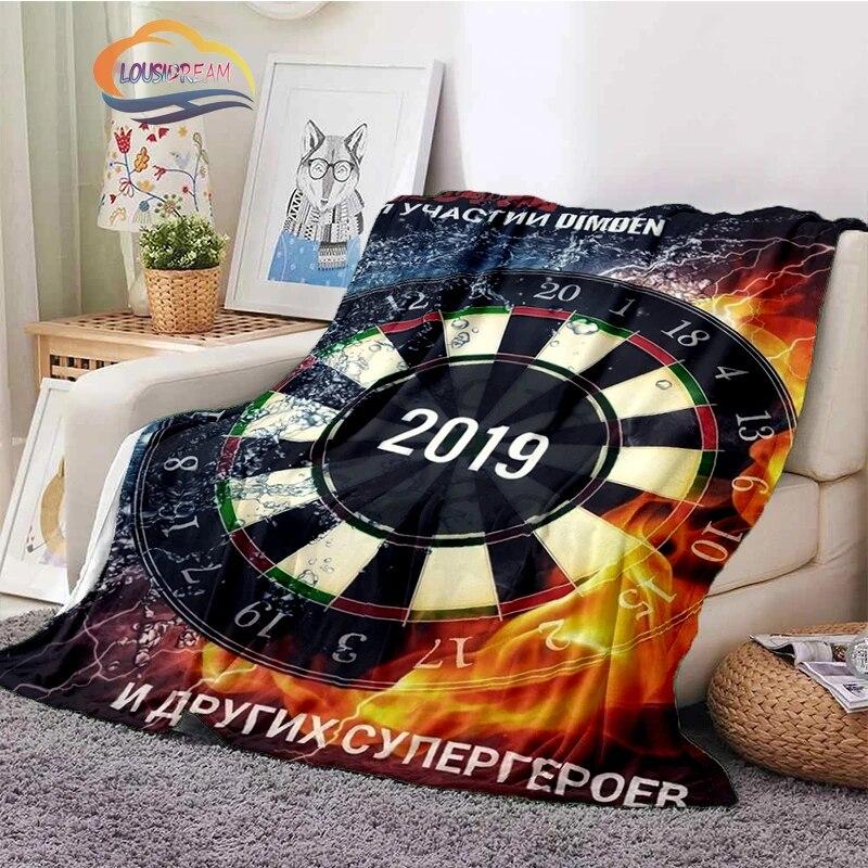Darts Pattern Blanket Blank Series Ice and Fire  Cashmere  Fashion  Portable Flannel Warm Sofa Bed  Camping