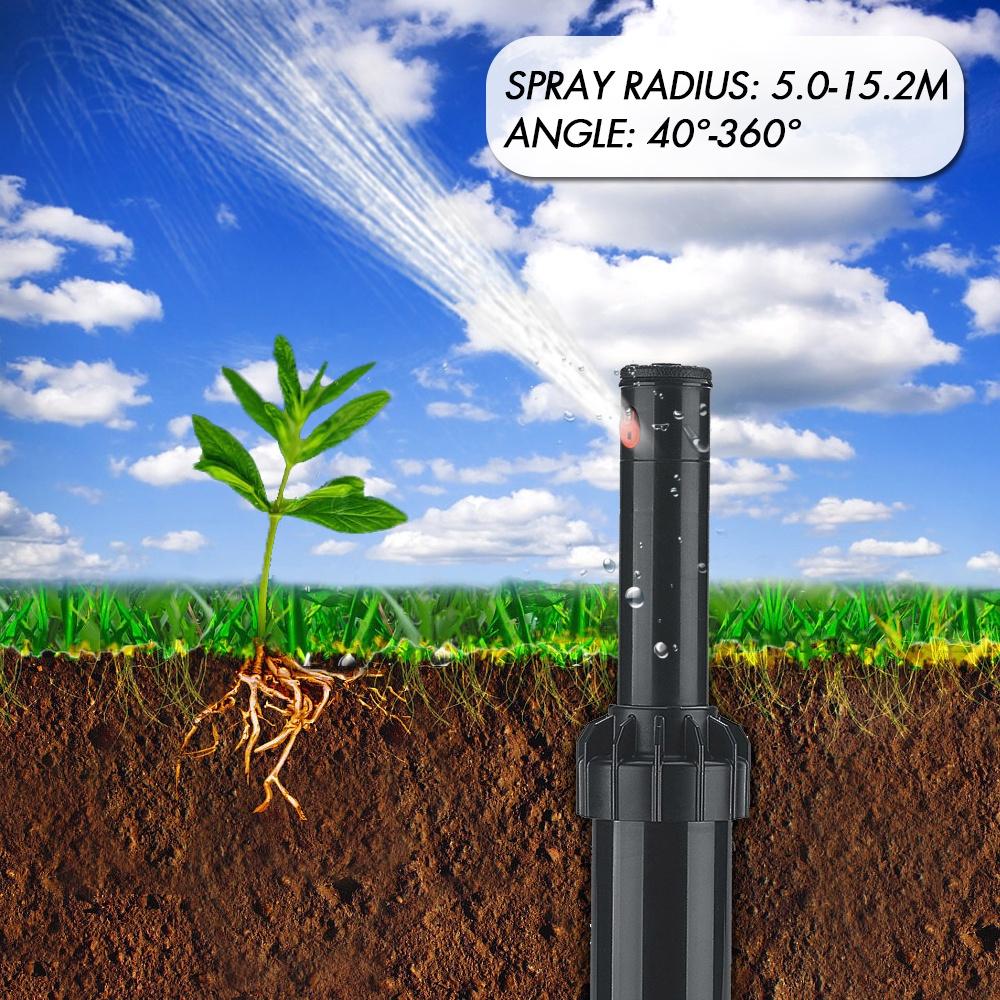 Automatic Rotation Nozzle Lawn Sprinkler Pop-up Spray Head Sprinkler Misting Garden Irrigation Misting Watering System