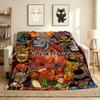 Custom Name Fire Flannel Blanket Throw Blanket Soft Warm Sofa Bed home Decor Unique Gift