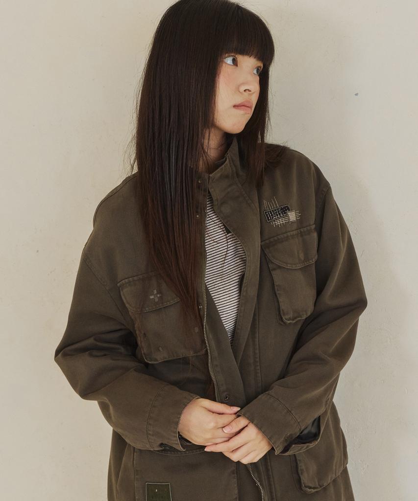 DANDEL Dd Darning Stitch Field Jacket (Khaki)