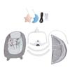 Baby Bouncer Seat 5 Sway Levels 3 Timers Baby Swing Chair for Infant with Remote Control Hanging Toys