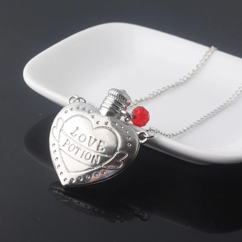 Ins хип-хоп 3D розовое ожерелье в виде бутылки с сердечком, подвеска в виде бутылки с надписью «Любовь», ожерелья для женщин и девочек, модные украшения