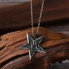 Dark Retro Satanic Pentagram Pendant Necklace - Euro-American Hip-Hop Style
