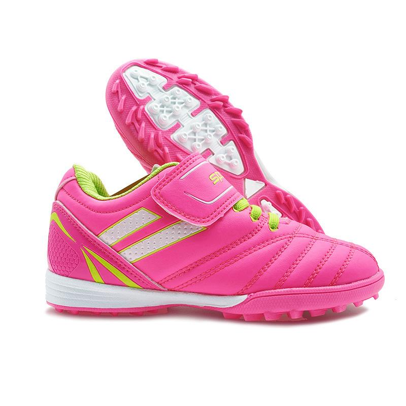 Boy Girl Tf Children's Football Shoes Hook Loop Football Boots No Spikes Lacrosse Beginner Cricket Shoes Baseball Shoes