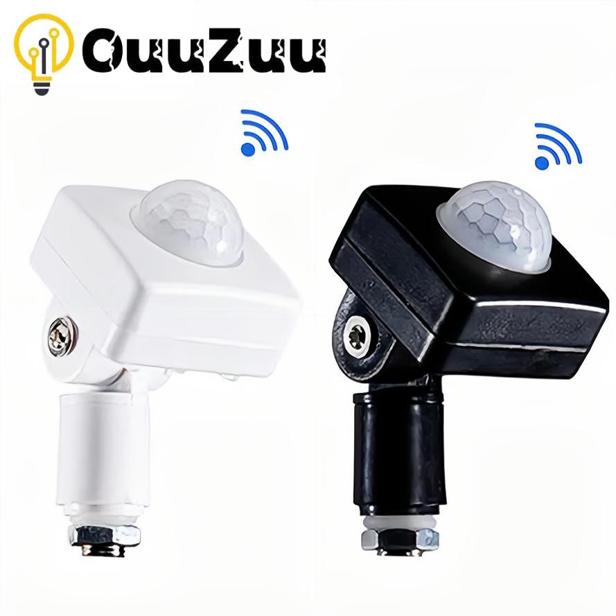 85-265 В IP65 Датчик движения Регулируемый PIR-переключатель Ультратонкий светодиодный прожектор PIR Водонепроницаемый Открытый датчик движения Детектор