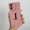 Чехол для vivo Y28 4G Чехол-крышка для vivo Y28 4G Милые начальные буквы Квадратный Жидкий Мягкий силиконовый чехол для телефона Матовый Ударопрочный задний чехол