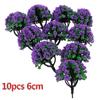 Artificial Model Trees Train Railroads Forest 10pcs Plastic Decoration