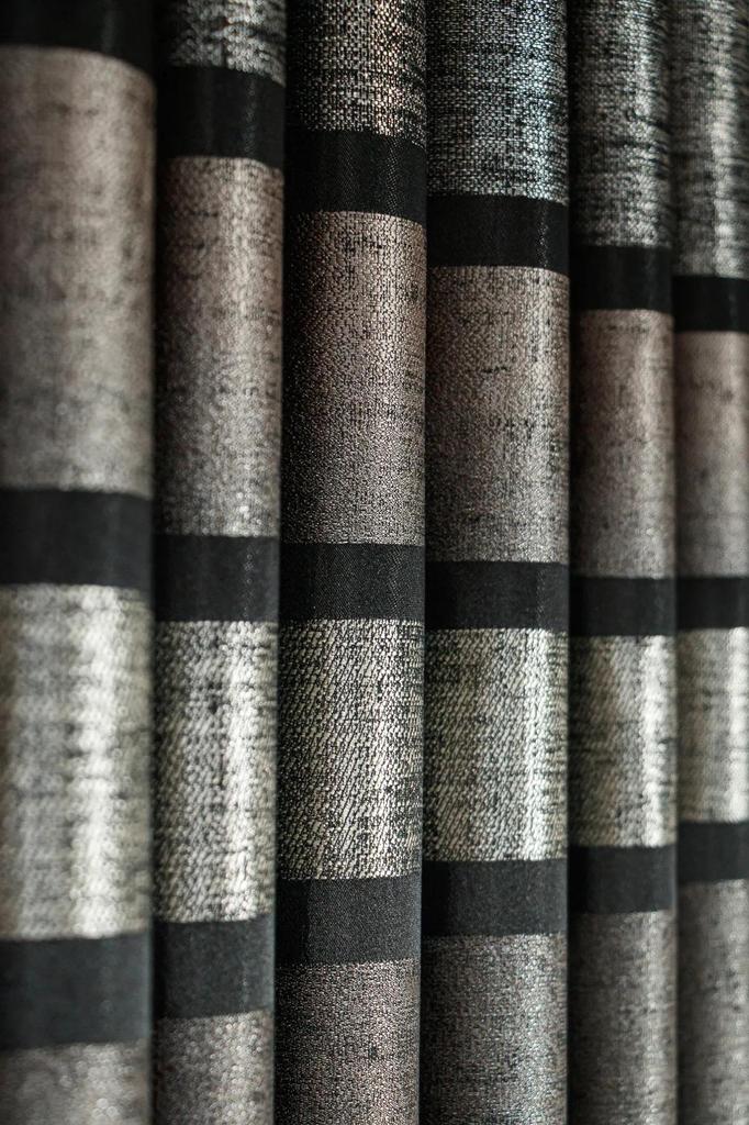 EPeddler Home Одностворчатая занавеска в золотисто-серебряную полоску, плотно плиссированная, жаккардовая, с ярким рисунком