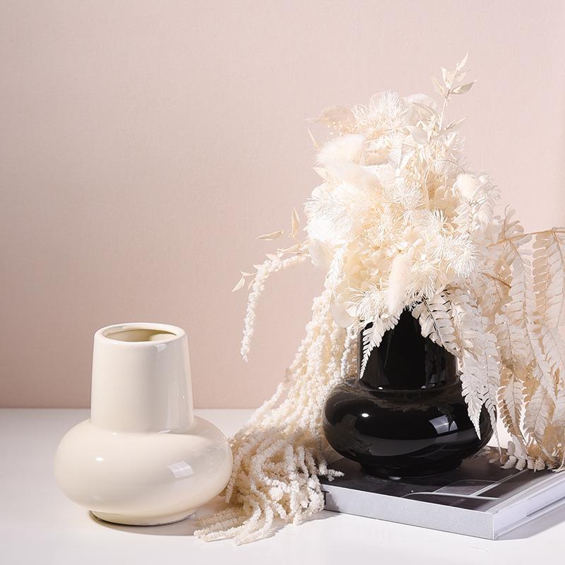 Простая керамическая ваза, гидропонная ваза, цветочная композиция, домашний декор, настольный орнамент, украшение сада