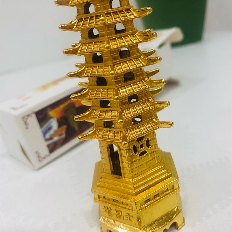 Цинковый сплав Фэн-шуй образовательная башня уровни пагода Вэнь Чан настольные украшения