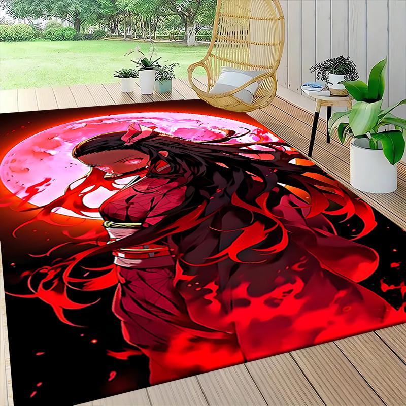 1Pc Moon Warrior Carpet Rug Customizable Soft Washable Antislip Home Living Room Sofa Mats Personalized Rug 0917304