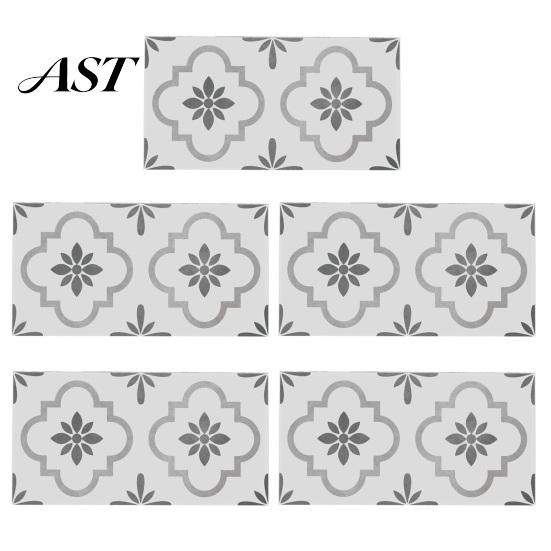 Peel Stick Tile Stickers 5Pcs Vintage Brick Stickers, Waterproof Oil?Proof Wallpaper, Flexible PVC Wall Tiles & Backsplash for Kitchen Living