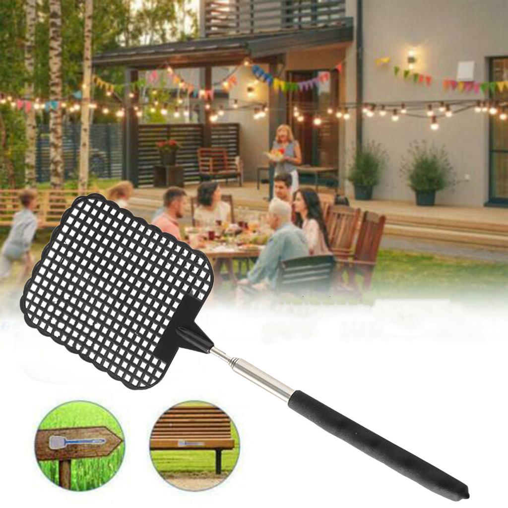 Mini Retractable Stainless Steel Fly Swatter Durable Retractable Fly Swatter
