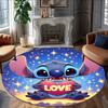1pc S-Stitch16 Carpet, Round Rug, Comfortable, Suitable for Entryways, Living Rooms, Office, And Bedrooms, Christmas Decoration