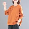 Long-sleeved Round Neck Sweater Women's Autumn Loose Fashion Large Size Casual Top