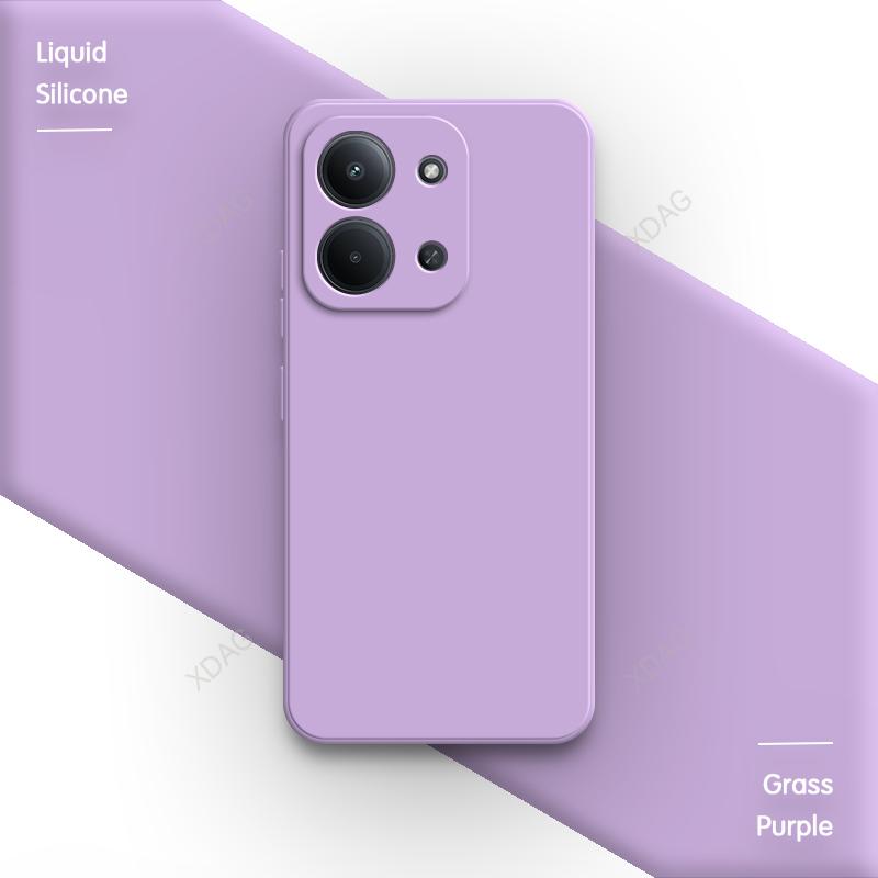 Оригинальный мягкий чехол для телефона Redmi 15C 15R 4G 5G 171 мм 173 мм Квадратный Милый Жидкий Силикон Простая Защита Линзы Задняя Крышка Funda