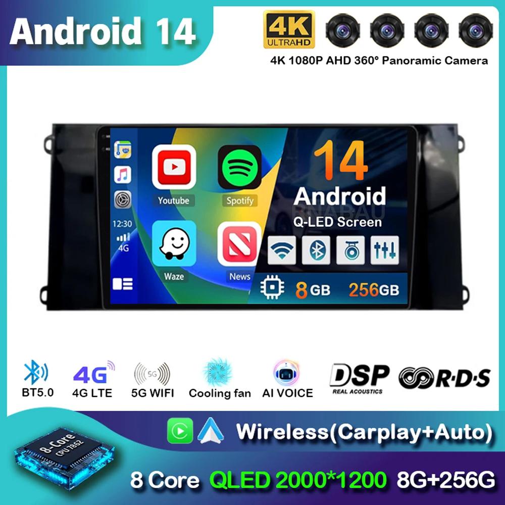 Android 14 Carplay Автомагнитола для Ford New Era Transit PRO 2021 GPS Мультимедийный Плеер Стерео Видео Головное Устройство WIFI+4G DSP BT