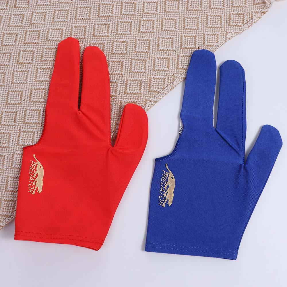 Leopard Fitness Gloves Snooker Billiard Gloves Letter Three Finger Billiard Gloves Left Hand Gloves