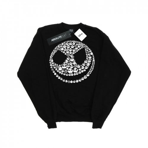 Disney Mens Nightmare Before Christmas Jack Skull Collage Sweatshirt