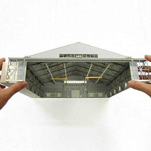 Серия сцен из авиации Sankei, ангар для технического обслуживания самолетов, бумажная модель 1/144 MK08-07