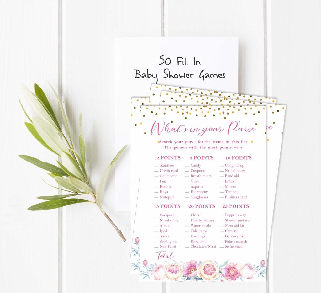 Inkdotpot Gender Reveal Confetti Baby Shower Game Set Of 50 BabyA AlphabetA ABCA Game Ita s A Boy Ita s A Girl Party