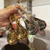 Ложки для супа из нержавеющей стали, домашний кухонный ковш, емкость золотого, серебряного цвета, зеркальная полировка, столовые приборы для кофейной посуды
