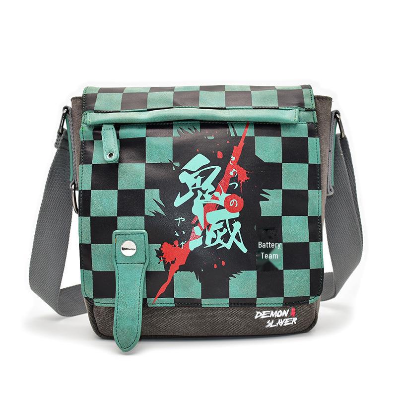 Anime Canvas Shoulder Bag - Demon Slayer & One Piece