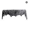 2025 Halloween Decoration Lace Spider Web Skeleton Skull Tablecloth Black Fireplace Mantel Scarf Event Party Supplies