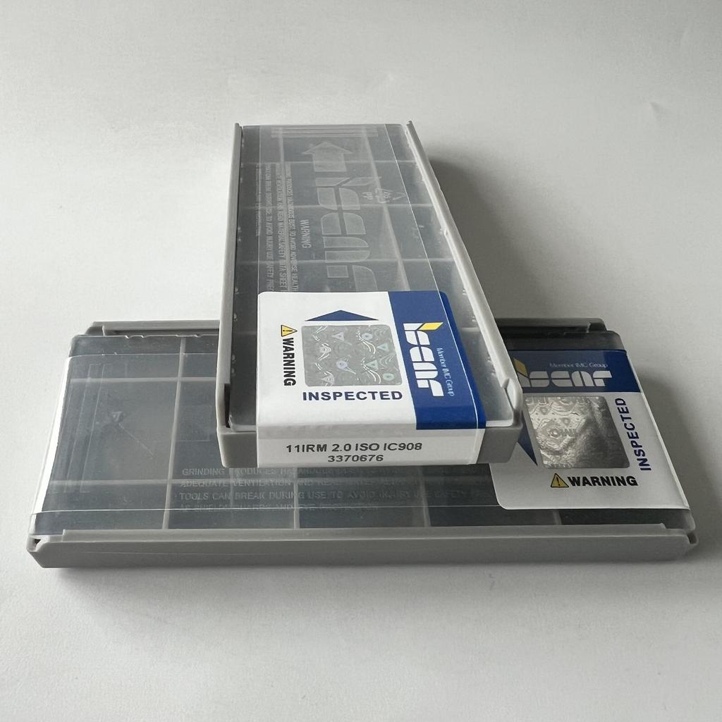 ISCAR / 1IRM2.0ISO IC908 / Industrial indexable carbide inserts 5 Pcs