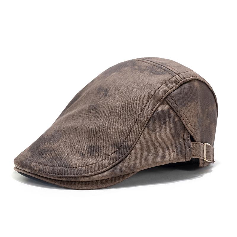 Кепка-берет осень-зима толстая теплая кепка вперед мужская большая окружность головы газетчик кепка