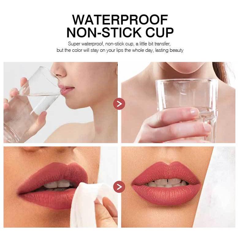 Губная помада-сэндвич Перламутровая долговечная водостойкая блестящая помада с мерцающим перламутровым блестящим металлическим розовым блеском для губ Глазурь для губ