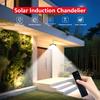 Upgrade Solar Outdoor Pendant Light 252 LED Motion Sensor Waterproof Solar Shed Light for Patio Barn Garden Pathway Yard Lawn Ba