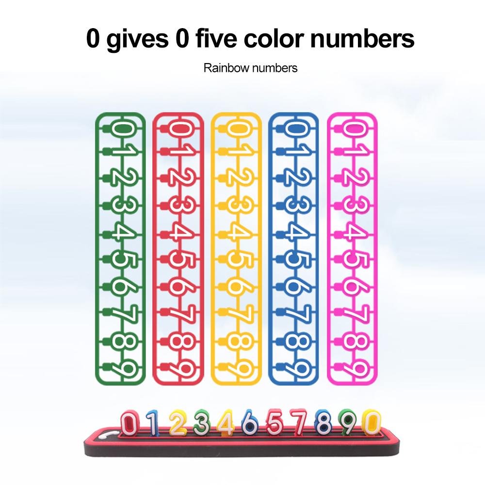 Карточка для временной парковки автомобиля Номерной знак телефона Автомобильные аксессуары Наклейки на телефонные номера Аксессуары для салона автомобиля